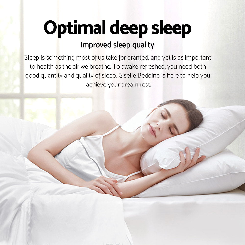 Single Giselle Bedding 700GSM Duck Down Feather Quilt Duvet Doona Winter Blanket