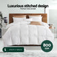Single Giselle Bedding 800GSM Goose Down Feather Quilt Winter Blanket Duvet Comforter