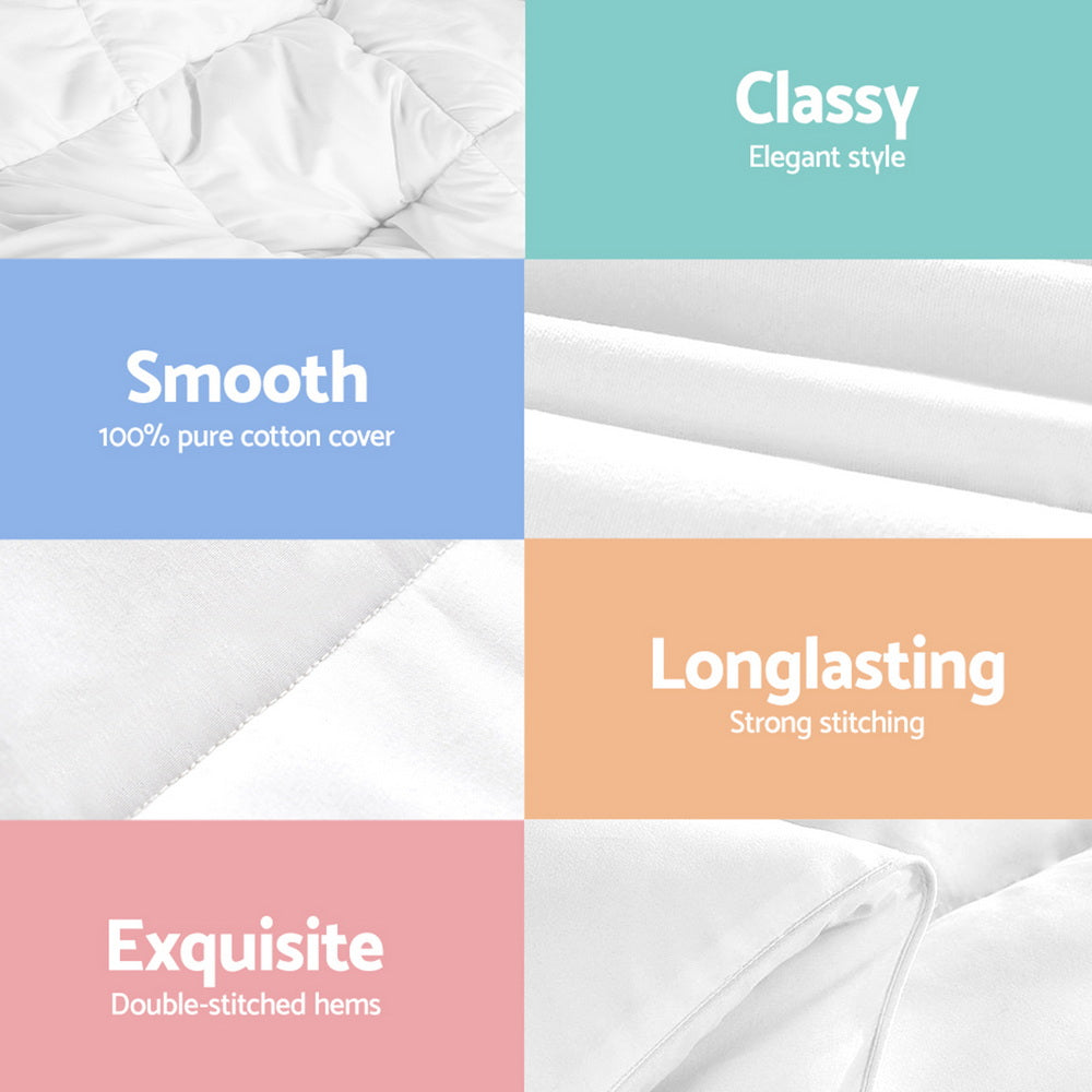 Single Giselle Bedding 800GSM Goose Down Feather Quilt Winter Blanket Duvet Comforter