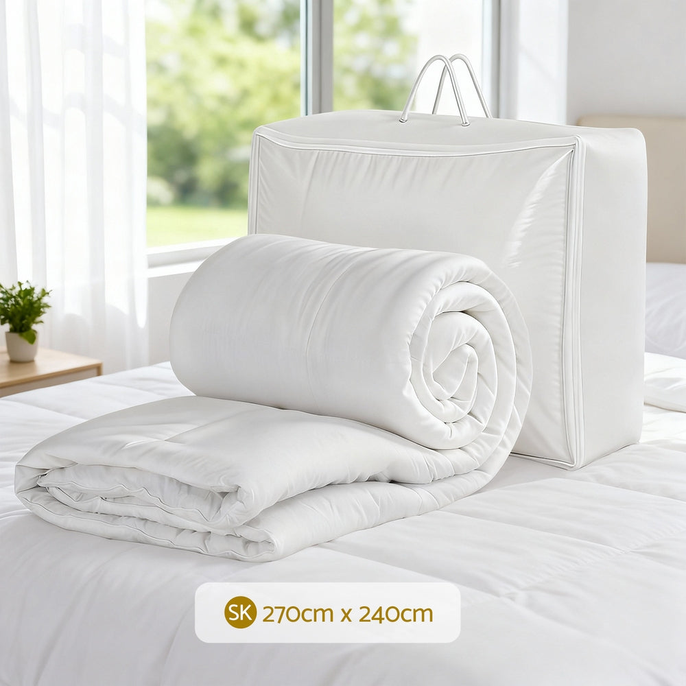 Super King Giselle Bedding Size 400GSM Microfiber Quilt All Season Duvet Quilts Comforter Winter Summer