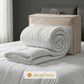 King Giselle Bedding Wool Quilt 500GSM Thick Winter Doona Baffle Box Construction 100% Wool Filling