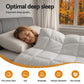 King Giselle Bedding Wool Quilt 500GSM Thick Winter Doona Baffle Box Construction 100% Wool Filling