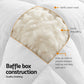King Giselle Bedding Wool Quilt 800GSM Extra Thick Winter Doona Baffle Box Construction 100% Wool Filling