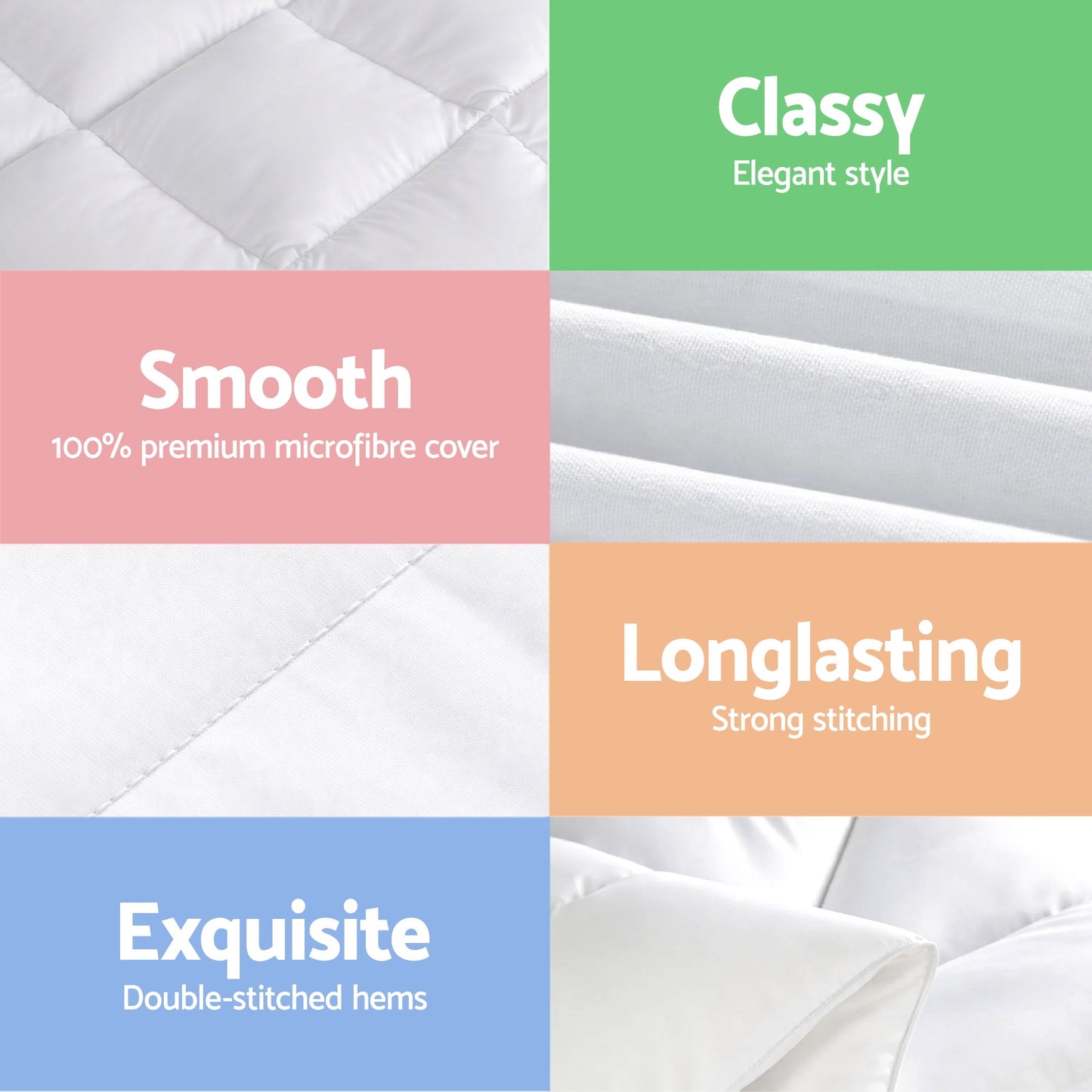 King Giselle Bedding Wool Quilt 800GSM Extra Thick Winter Doona Baffle Box Construction 100% Wool Filling