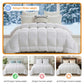 Queen Giselle Bedding Wool Quilt 800GSM Extra Thick Winter Doona Baffle Box Construction 100% Wool Filling