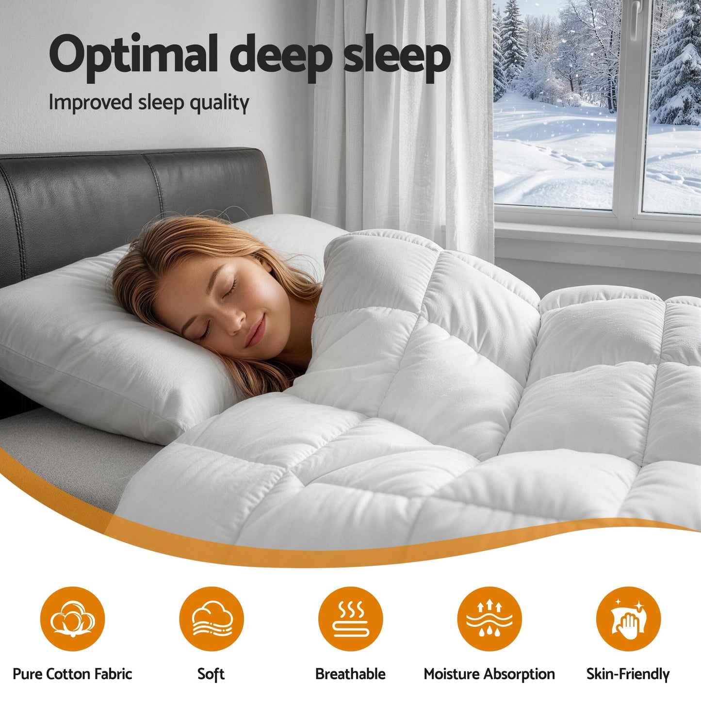 Super King Giselle Bedding Wool Quilt 800GSM Extra Thick Winter Doona Baffle Box Construction 100% Wool Filling