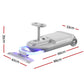 Ride on Car with Mop Storage Space Kids Clean Car 12V 86cm Grey