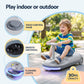 Ride on Car with Mop Storage Space Kids Clean Car 12V 86cm Grey