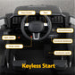 2x Rigo Electric Kids Ride On Car Black Pink Off-Road Ride-On Toy with Remote Control Horn Music