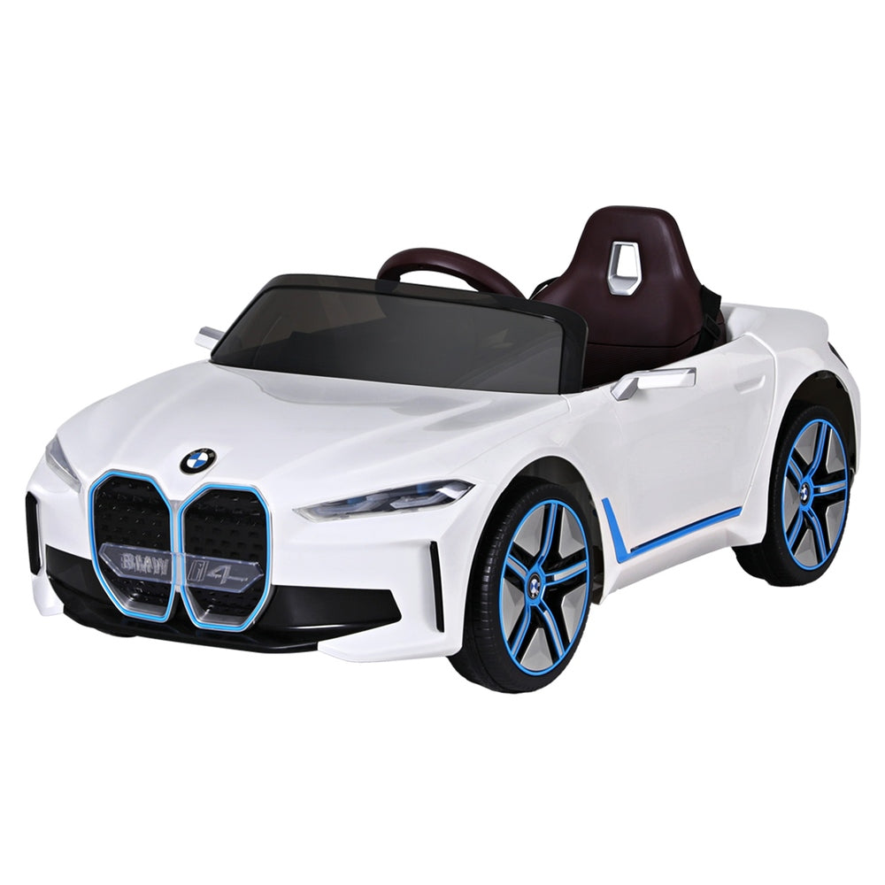 Kids Ride On Car BMW Licensed I4 Sports Remote Control Electric Toys 12V - White
