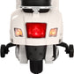 Kids Ride On Car Motorcycle Motorbike VESPA Licensed Scooter Electric Toys - White