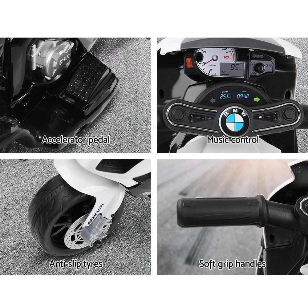 Kids Ride On Car Electric Ride On Cars Motorcycle Motorbike BMW Licensed S1000RR - Black
