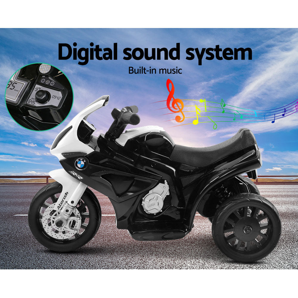 Kids Ride On Car Electric Ride On Cars Motorcycle Motorbike BMW Licensed S1000RR - Black