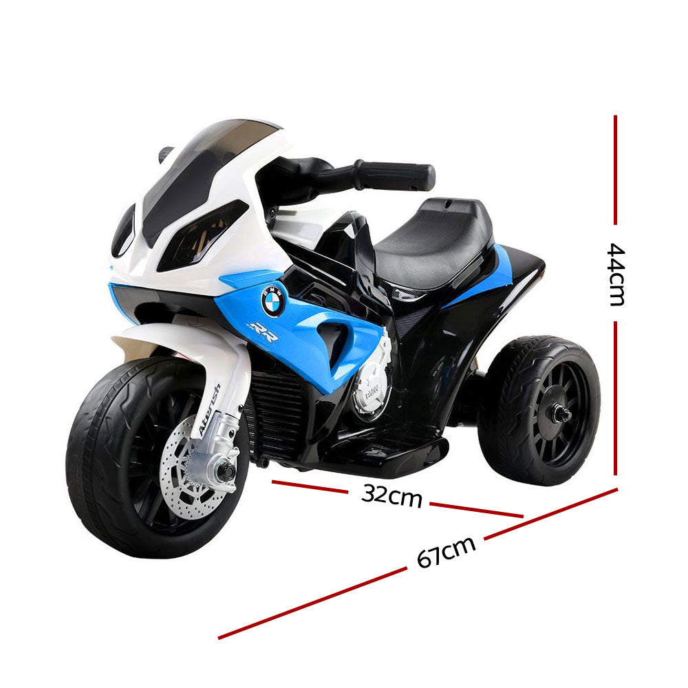 Kids Ride On Motorbike BMW Licensed S1000RR Motorcycle Car - Blue