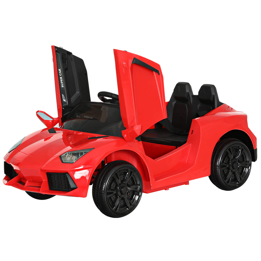 Kids Electric Ride On Car Ferrari-Inspired Toy Cars Remote 12V - Red