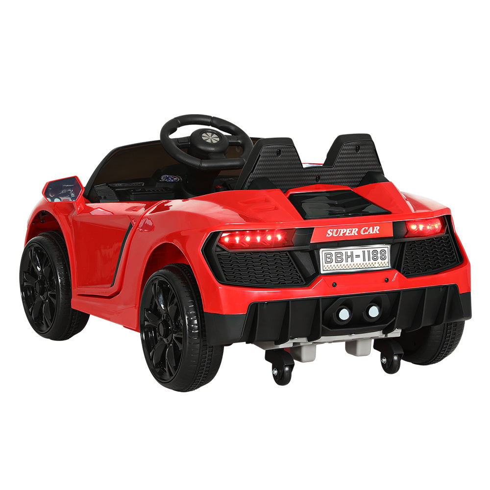 Kids Electric Ride On Car Ferrari-Inspired Toy Cars Remote 12V - Red