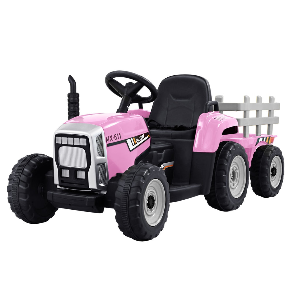 Kids Electric Ride On Car Tractor Toy Cars 12V - Pink