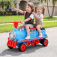 Kids Ride on Car Train 12V Electric Toy 2 Seaters Storage 87cm Blue