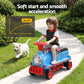 Kids Ride on Car Train 12V Electric Toy 2 Seaters Storage 87cm Blue