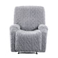 Recliner Chair Covers with Storage Side Pockets Grey