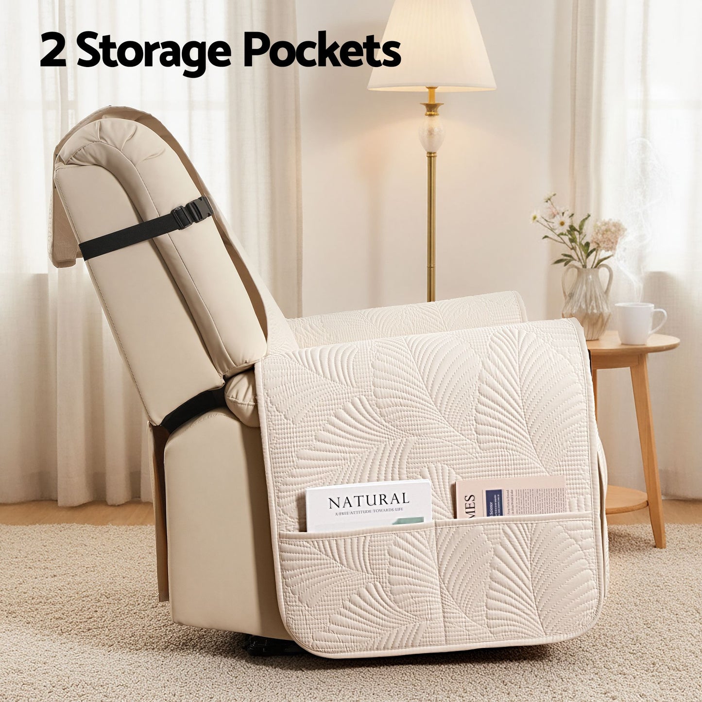 Quilted Recliner Chair Covers 100% Waterproof Recliner Slipcovers
