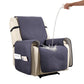 Quilted Recliner Chair Covers 100% Waterproof Recliner Slipcovers Grey