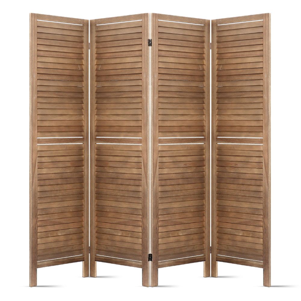 4 Panel Room Divider Screen 160x170cm - Oak