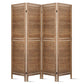 4 Panel Room Divider Screen 160x170cm - Oak
