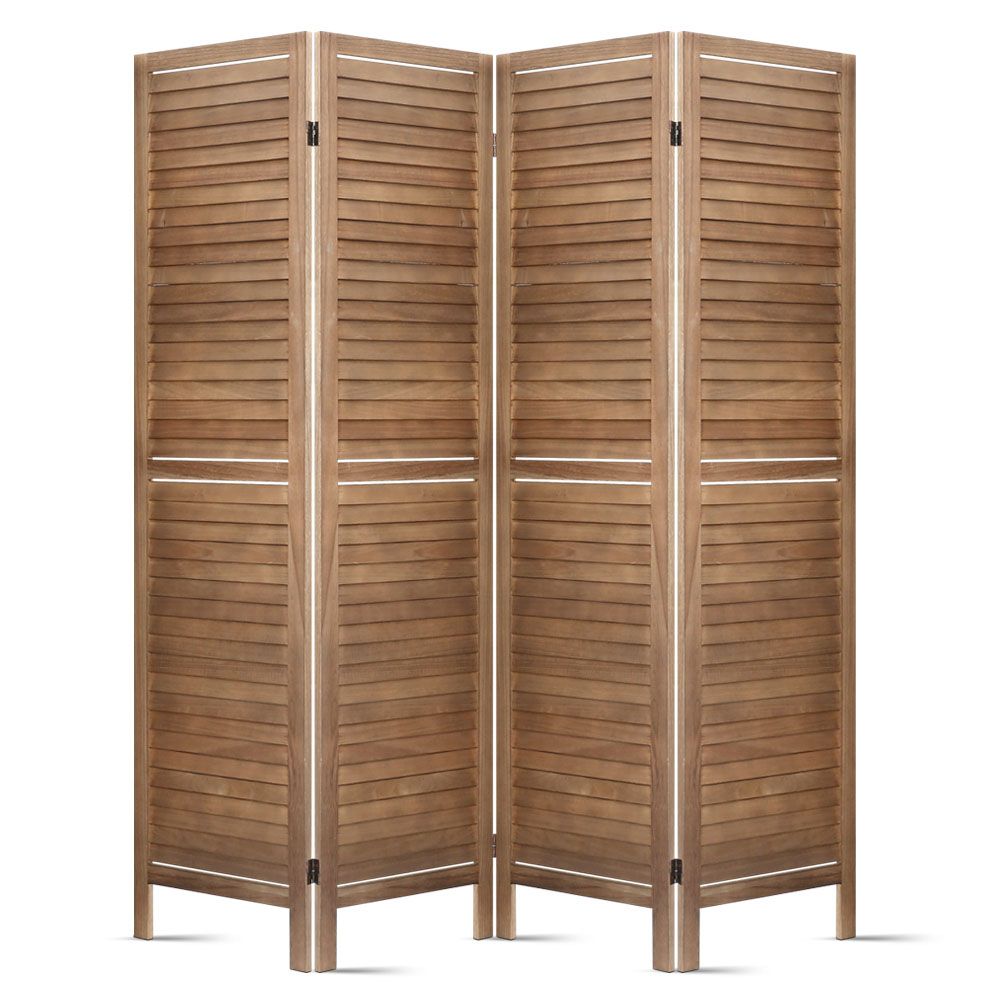 4 Panel Room Divider Screen 160x170cm - Oak