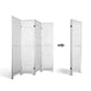 4 Panel Room Divider Screen 163x170cm - White