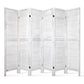 6 Panel Room Divider Screen 245x170cm - White