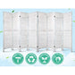 8 Panel Room Divider Screen 326x170cm - White