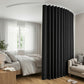 Room Divider Curtain Ceiling Mounted Track Sets Flexible Black