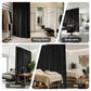 Room Divider Curtain Ceiling Mounted Track Sets Flexible Black