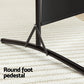3 Panel Room Divider Screen 260x180cm Fabric Black