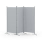3 Panel Room Divider Screen 260x180cm Fabric Grey