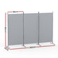 3 Panel Room Divider Screen 260x180cm Fabric Grey