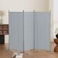 3 Panel Room Divider Screen 260x180cm Fabric Grey