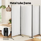 4 Panel Room Divider Screen 345x180cm Fabric White