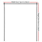 Room Divider Curtain Rod Extendable Black