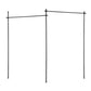 Room Divider Curtain Rod Extendable Black