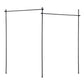 Room Divider Curtain Rod Extendable Black