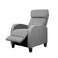 Indira Fabric Reclining Armchair - Grey