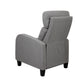 Indira Fabric Reclining Armchair - Grey