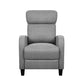 Indira Fabric Reclining Armchair - Grey