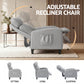 Atropos Massage Recliner Chair Small Recliner Sofa for Adults Fabric - Grey