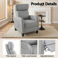 Atropos Massage Recliner Chair Small Recliner Sofa for Adults Fabric - Grey