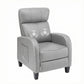 Atropos Massage Recliner Chair Small Recliner Sofa for Adults Fabric - Grey