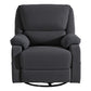 Clotho Rocking Recliner Chair 360 Swivel Massage Heated Reclining Chairs - Grey