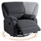 Clotho Rocking Recliner Chair 360 Swivel Massage Heated Reclining Chairs - Grey
